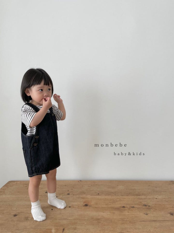 MONBEBE - Korean Children Fashion - #Kfashion4kids - Denim Bodysuit - 5