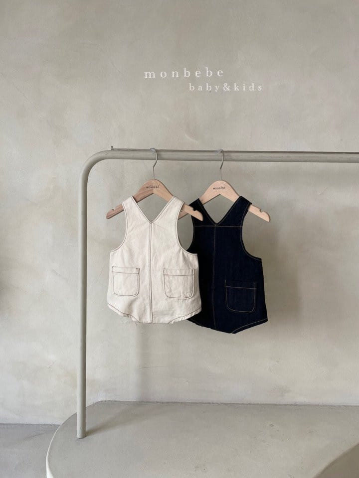 MONBEBE - Korean Children Fashion - #Kfashion4kids - Denim Bodysuit - 8