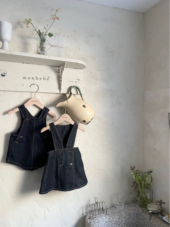 MONBEBE - Korean Children Fashion - #Kfashion4kids - Denim Bodysuit - 9