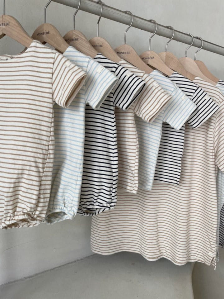 MONBEBE - Korean Children Fashion - #Kfashion4kids - Short Sleeve Saint Bodysuit - 3