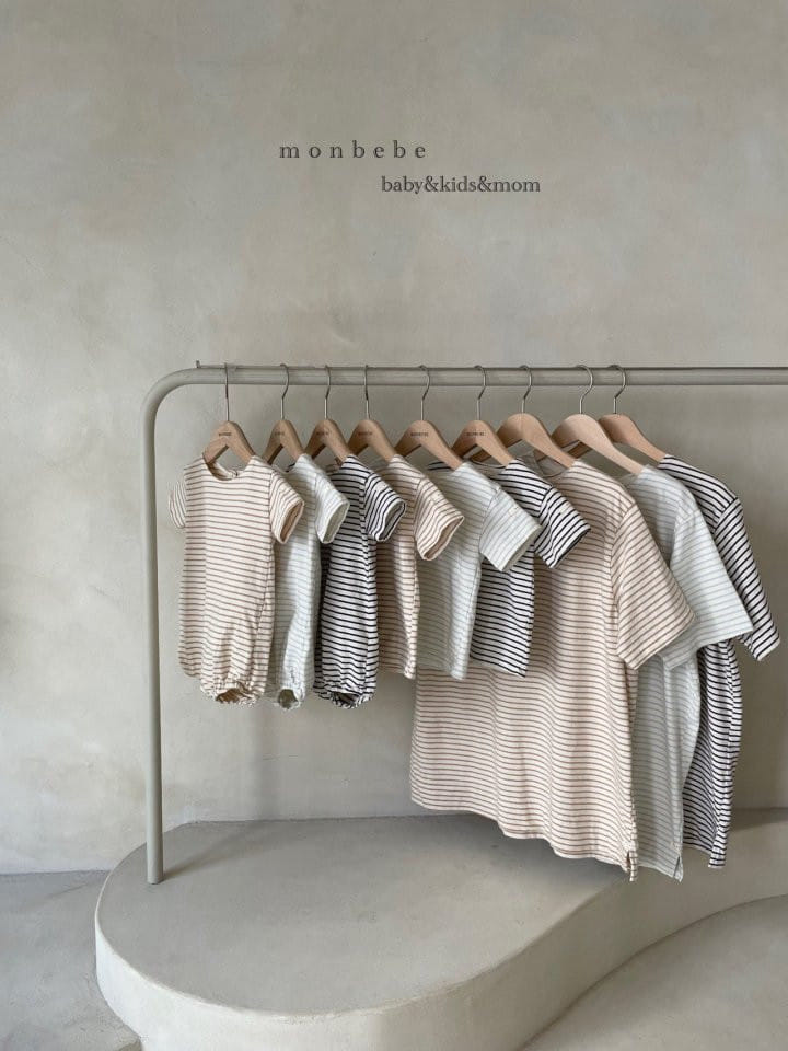 MONBEBE - Korean Children Fashion - #Kfashion4kids - Short Sleeve Saint Bodysuit - 4