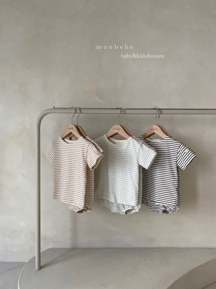 MONBEBE - Korean Children Fashion - #Kfashion4kids - Short Sleeve Saint Bodysuit - 6