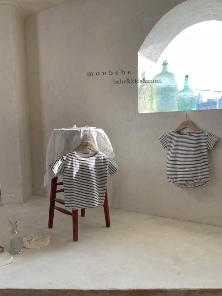 MONBEBE - Korean Children Fashion - #Kfashion4kids - Short Sleeve Saint Bodysuit - 8