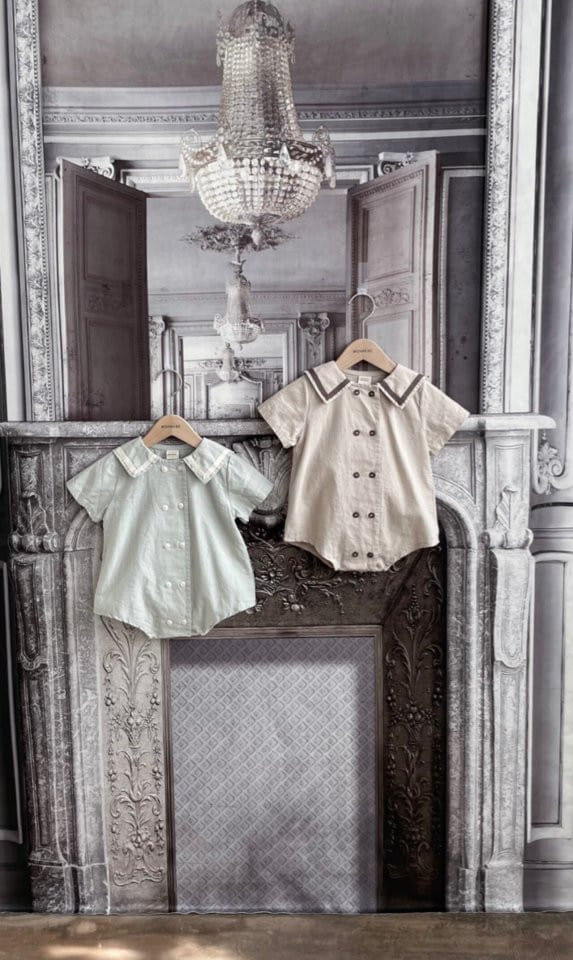 MONBEBE - Korean Children Fashion - #Kfashion4kids - Double Callor Bodysuit - 2