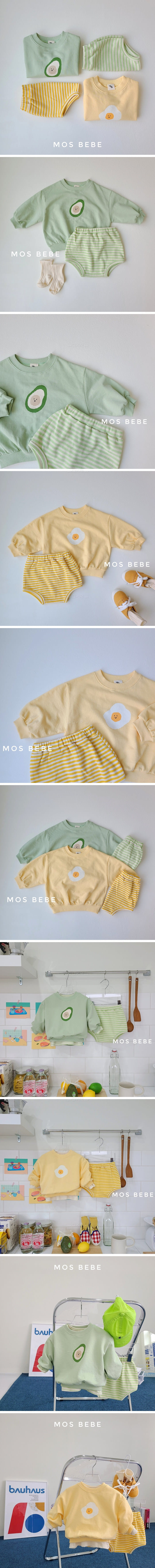 MOS BEBE - Korean Children Fashion - #Kfashion4kids - Salad Top Bottom Set