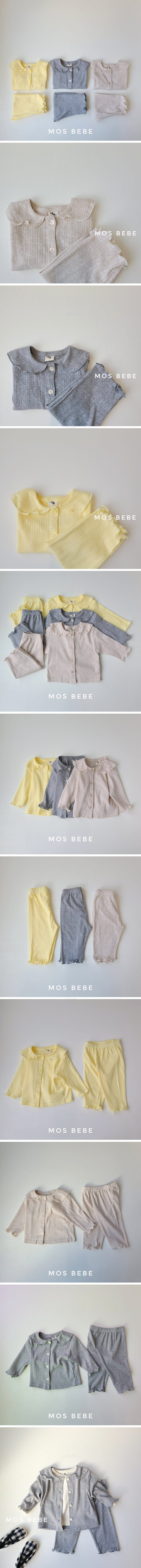 MOS BEBE - Korean Children Fashion - #Kfashion4kids - Merci Top Bottom Set