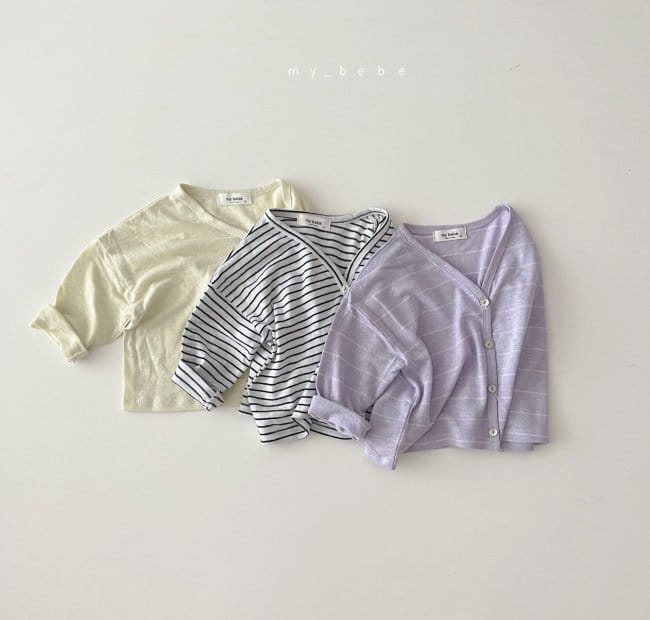 MY BEBE - Korean Children Fashion - #Kfashion4kids - Linen Cardigan