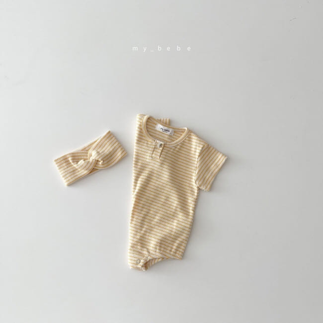 MY BEBE - Korean Children Fashion - #Kfashion4kids - Tight Bodysuit with Hairband - 10