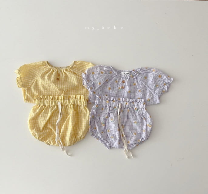 MY BEBE - Korean Children Fashion - #Kfashion4kids - Babny Top Bloomer Set