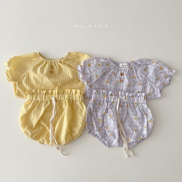 MY BEBE - Korean Children Fashion - #Kfashion4kids - Babny Top Bloomer Set - 2
