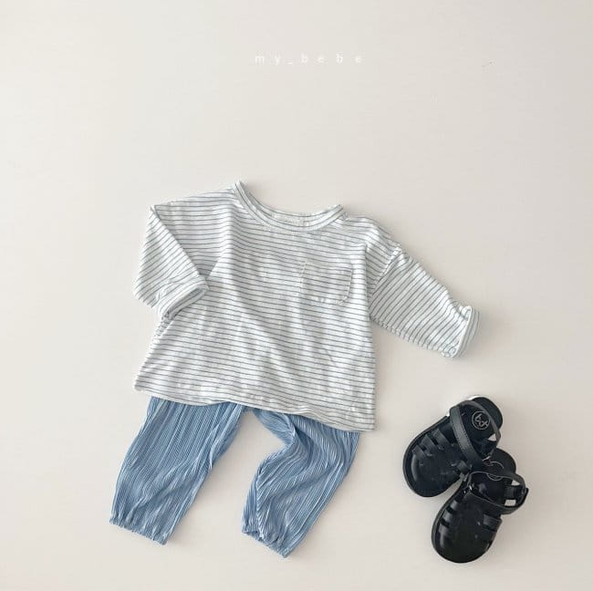 MY BEBE - Korean Children Fashion - #Kfashion4kids - Linen Basic Tee - 12