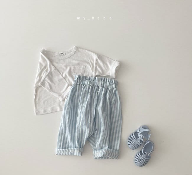 MY BEBE - Korean Children Fashion - #Kfashion4kids - Linen Basic Tee - 2