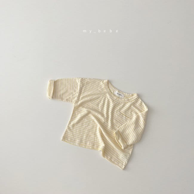 MY BEBE - Korean Children Fashion - #Kfashion4kids - Linen Basic Tee - 6