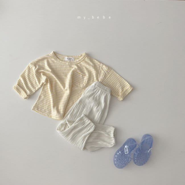 MY BEBE - Korean Children Fashion - #Kfashion4kids - Linen Basic Tee - 9