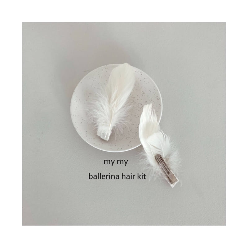 MY SOCKS - Korean Children Fashion - #Kfashion4kids - Swan Ballet Hairpin [set of 2]