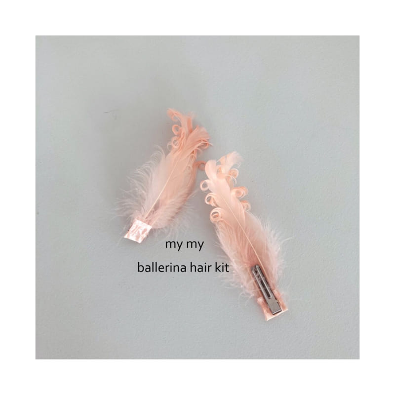 MY SOCKS - Korean Children Fashion - #Kfashion4kids - Swan Ballet Hairpin [set of 2] - 2