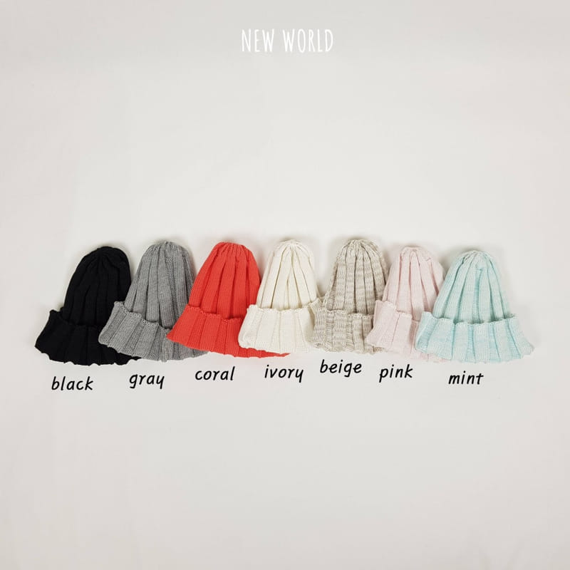 NEW WORLD - Korean Children Fashion - #Kfashion4kids - Wrinkle 6X3 Beanie - 6