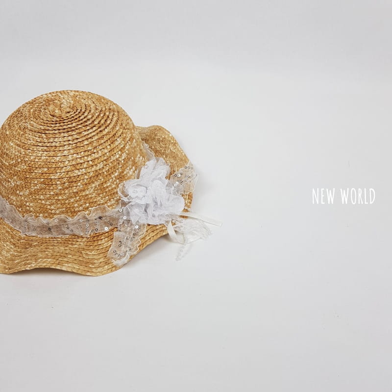 NEW WORLD - Korean Children Fashion - #Kfashion4kids - Spangle Straw Hat - 2