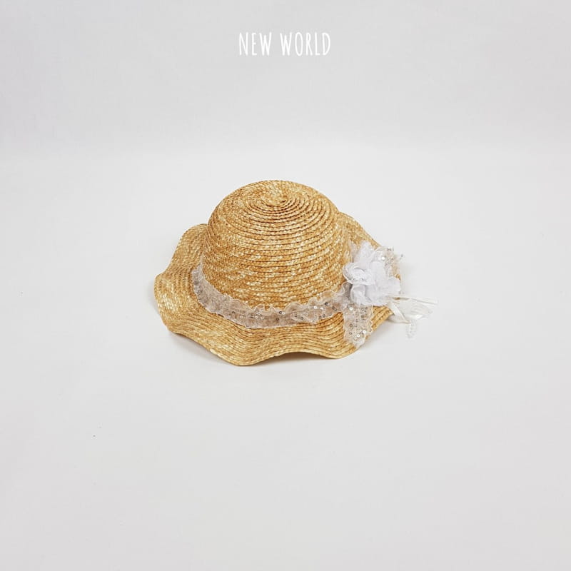 NEW WORLD - Korean Children Fashion - #Kfashion4kids - Spangle Straw Hat - 3