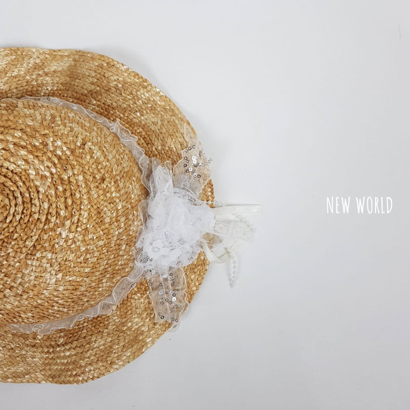 NEW WORLD - Korean Children Fashion - #Kfashion4kids - Spangle Straw Hat - 5
