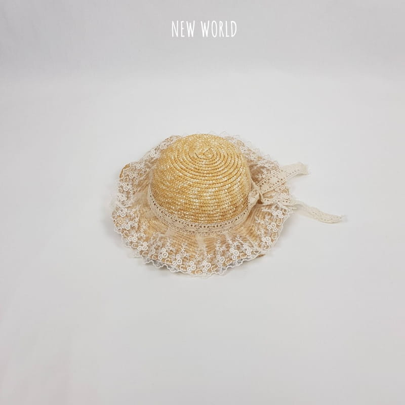 NEW WORLD - Korean Children Fashion - #Kfashion4kids - Lace Straw Hat - 5
