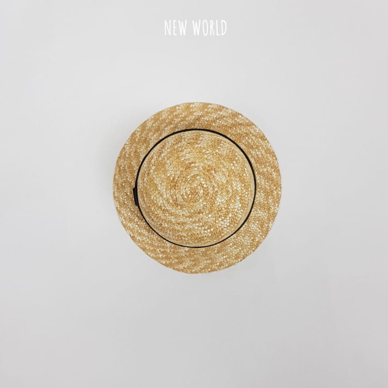 NEW WORLD - Korean Children Fashion - #Kfashion4kids - Circle Straw Hat