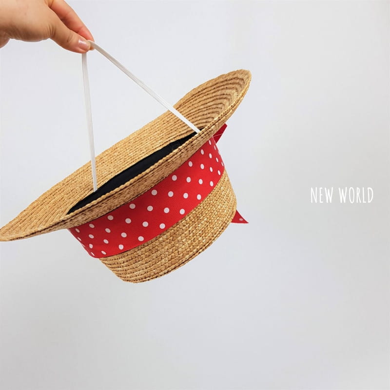 NEW WORLD - Korean Children Fashion - #Kfashion4kids - Dots Straw Hat - 11