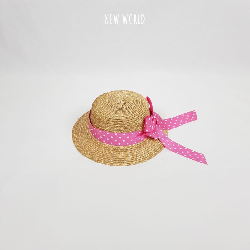 NEW WORLD - Korean Children Fashion - #Kfashion4kids - Dots Straw Hat - 8