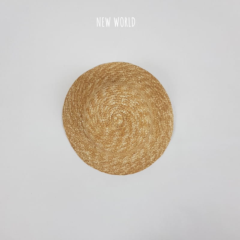 NEW WORLD - Korean Children Fashion - #Kfashion4kids - Simple Straw Hat