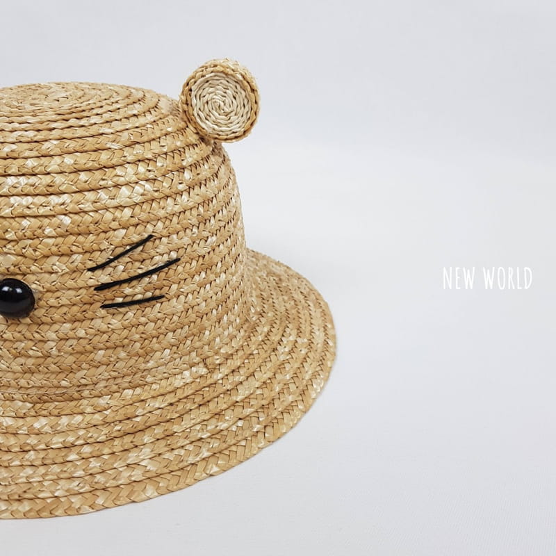 NEW WORLD - Korean Children Fashion - #Kfashion4kids - Cat Straw Hat - 5