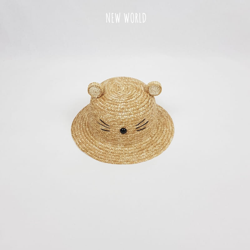 NEW WORLD - Korean Children Fashion - #Kfashion4kids - Cat Straw Hat - 6