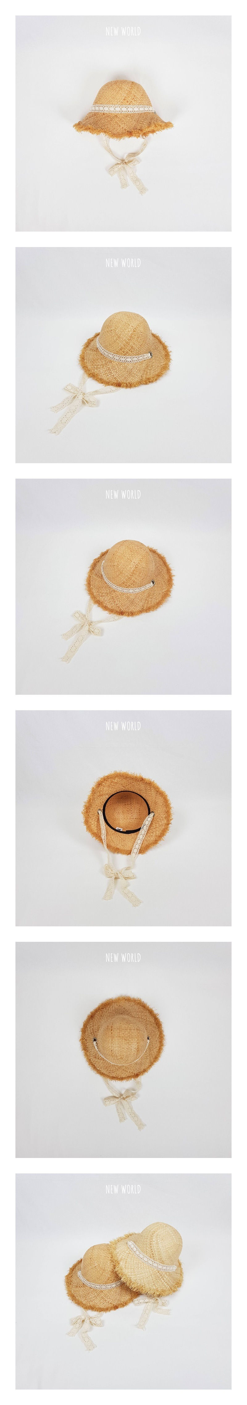 NEW WORLD - Korean Children Fashion - #Kfashion4kids - Raphia Lace Round Hat