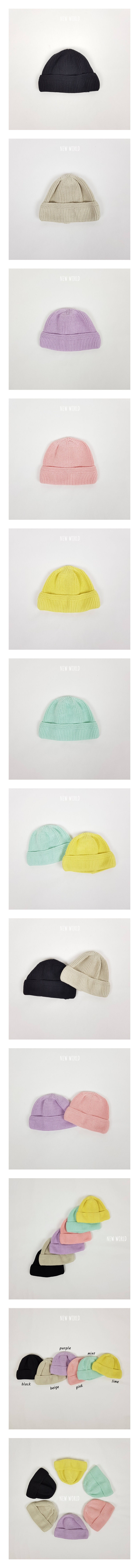 NEW WORLD - Korean Children Fashion - #Kfashion4kids - Cotton Short Beanie