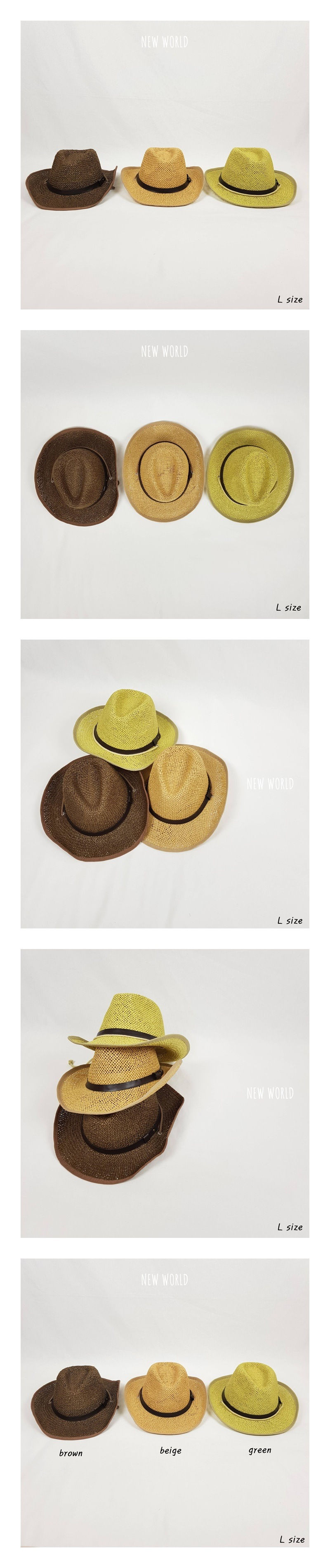 NEW WORLD - Korean Children Fashion - #Kfashion4kids - Straw Cowboy Hat - Large
