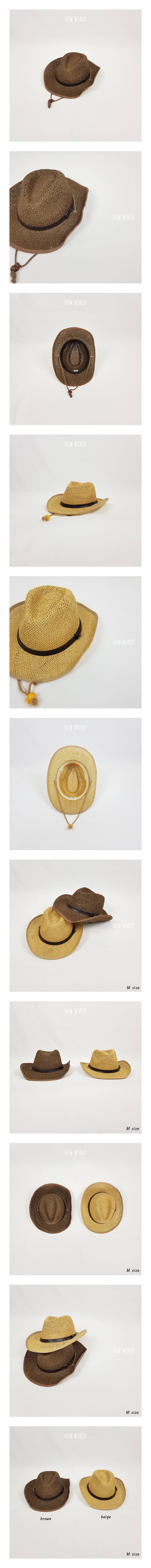 NEW WORLD - Korean Children Fashion - #Kfashion4kids - Straw Cowboy Hat - Medium