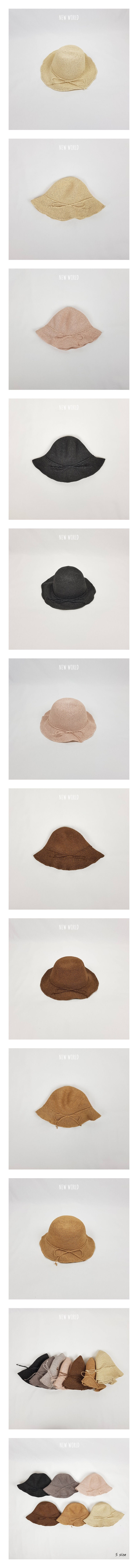 NEW WORLD - Korean Children Fashion - #Kfashion4kids - Straw Foldable Hat - Small