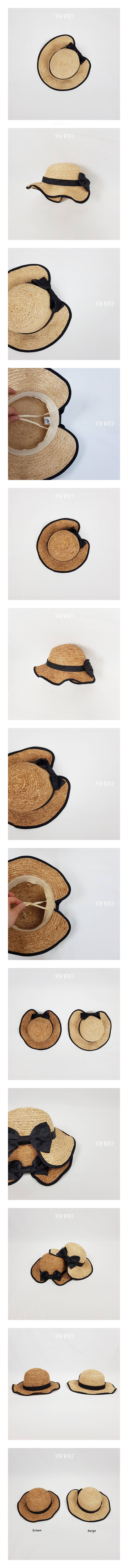 NEW WORLD - Korean Children Fashion - #Kfashion4kids - Raphia Ribbon Hat