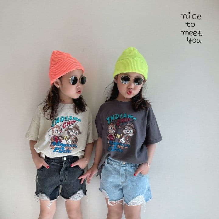 NICE TO MEET YOU - Korean Children Fashion - #Kfashion4kids - Twins Tee - 3