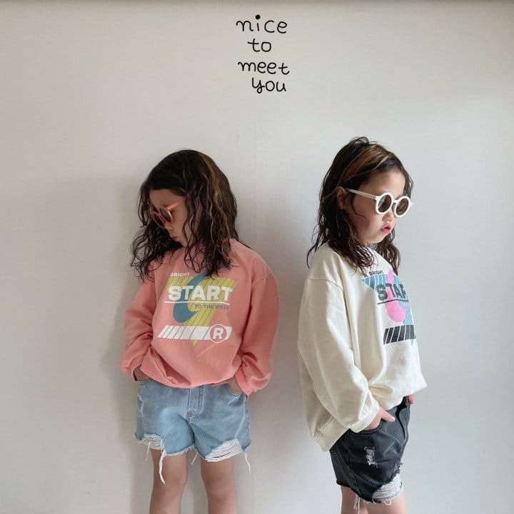 NICE TO MEET YOU - Korean Children Fashion - #Kfashion4kids - Start Sweatshirt - 2