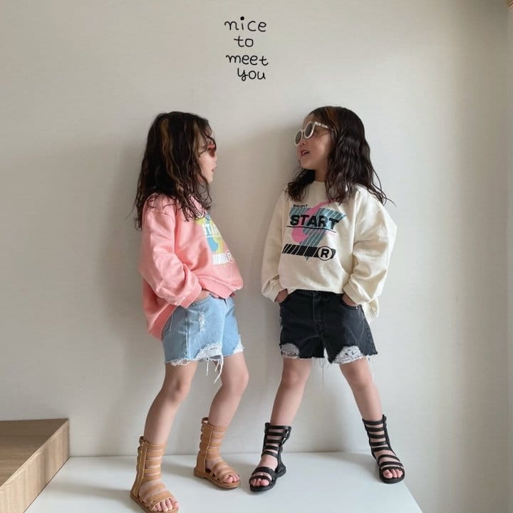 NICE TO MEET YOU - Korean Children Fashion - #Kfashion4kids - Start Sweatshirt - 4