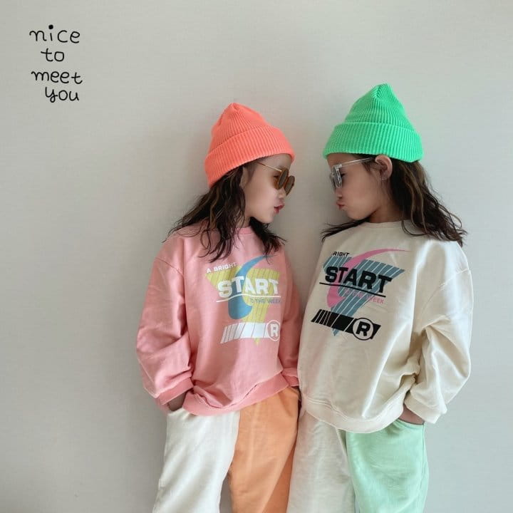 NICE TO MEET YOU - Korean Children Fashion - #Kfashion4kids - Start Sweatshirt - 5
