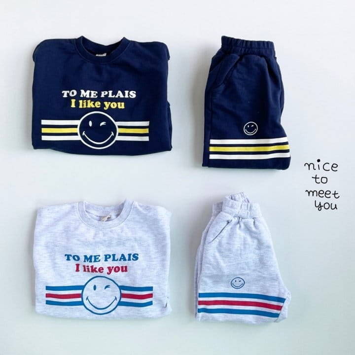 NICE TO MEET YOU - Korean Children Fashion - #Kfashion4kids - Smile Sweatshirt - 3