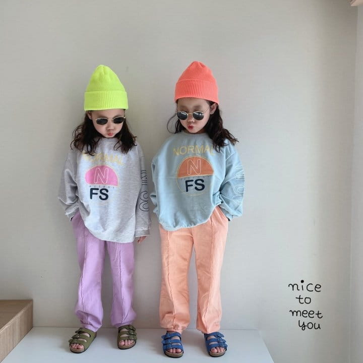 NICE TO MEET YOU - Korean Children Fashion - #Kfashion4kids - Nomal Sweatshirt