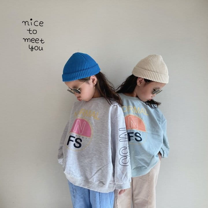 NICE TO MEET YOU - Korean Children Fashion - #Kfashion4kids - Nomal Sweatshirt - 5