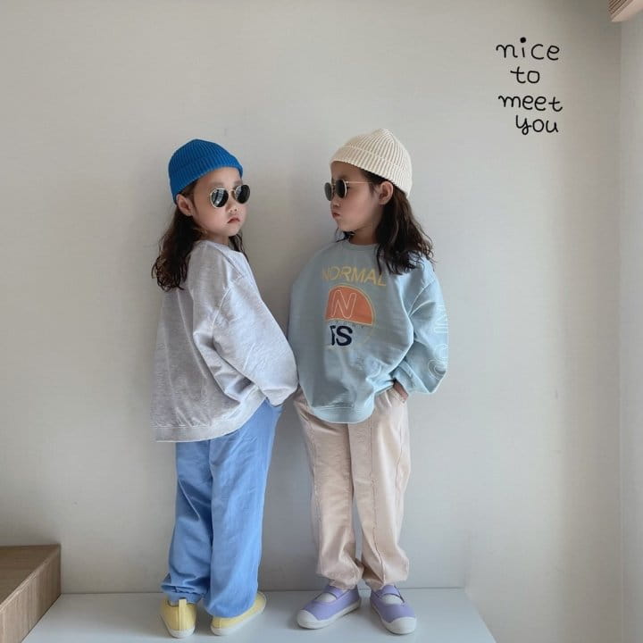 NICE TO MEET YOU - Korean Children Fashion - #Kfashion4kids - Nomal Sweatshirt - 6