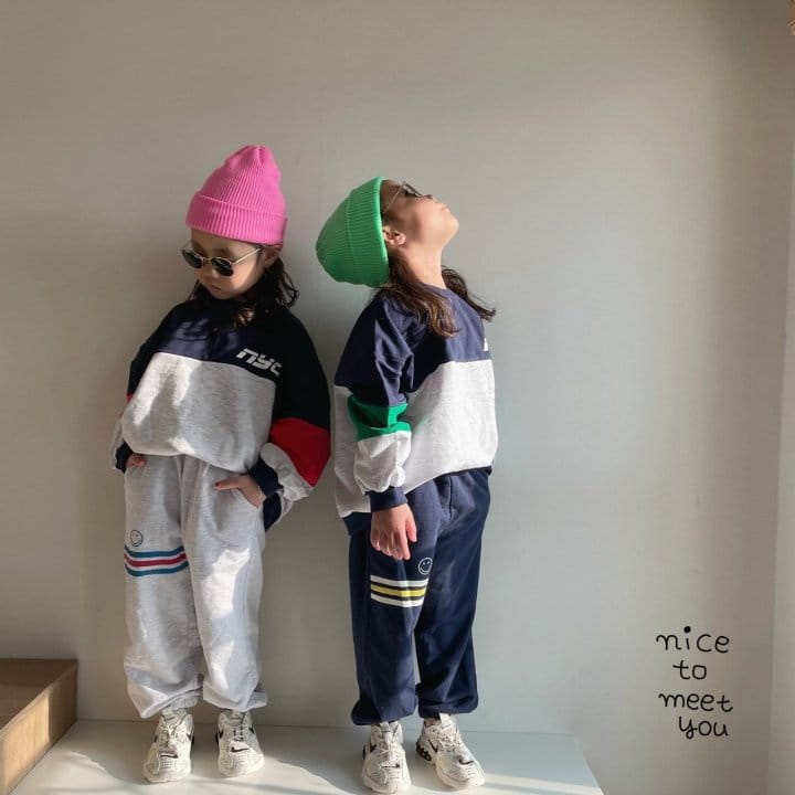 NICE TO MEET YOU - Korean Children Fashion - #Kfashion4kids - Sporty Color Sweatshirt - 3