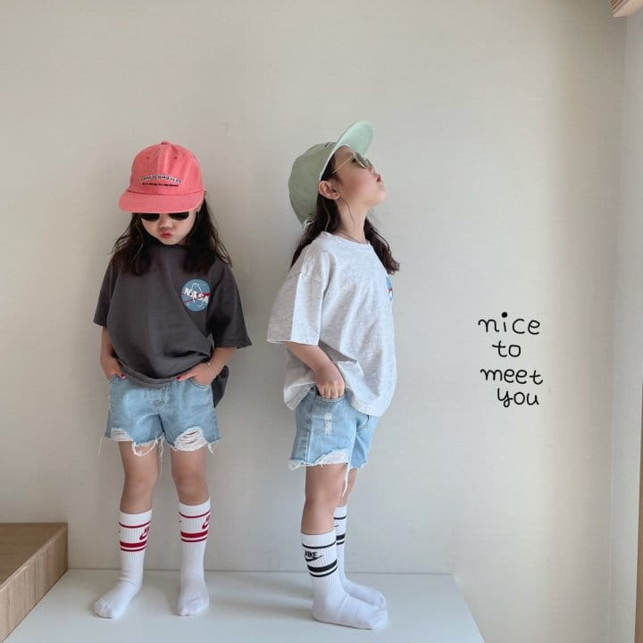 NICE TO MEET YOU - Korean Children Fashion - #Kfashion4kids - N Space Tee