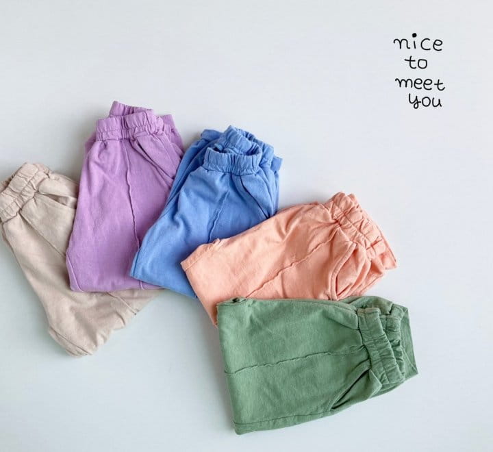 NICE TO MEET YOU - Korean Children Fashion - #Kfashion4kids - Coca Pintuck Jogger Pants - 2