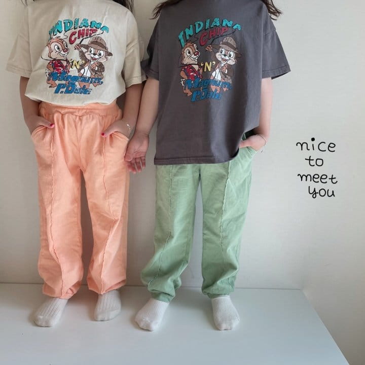 NICE TO MEET YOU - Korean Children Fashion - #Kfashion4kids - Coca Pintuck Jogger Pants - 8