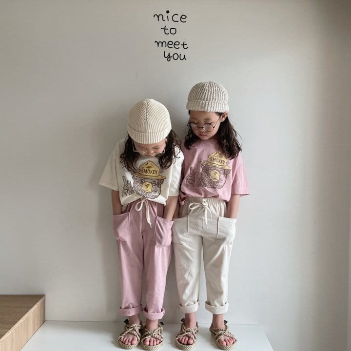 NICE TO MEET YOU - Korean Children Fashion - #Kfashion4kids - Square Pocket Pants - 2